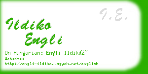 ildiko engli business card